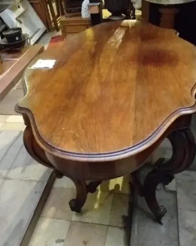 Mesa de salón victoriana en madera de jacarandá