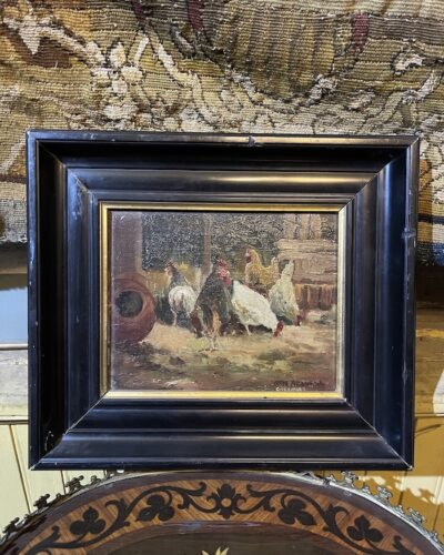 “Gallinas” del artista Juan Araneda