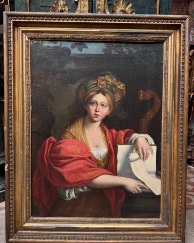 Óleo sobre tela de la Sibila de Cumas