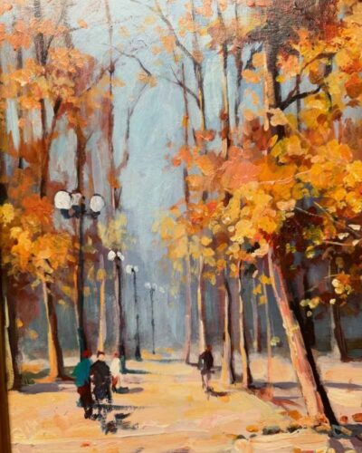 Parque Forestal en otoño, Raúl Ulloa Burgos
