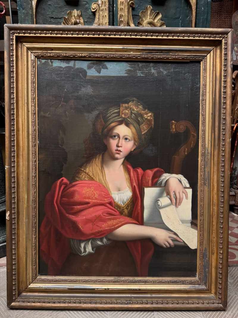 Óleo sobre tela de la Sibila de Cumas